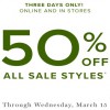 Thumbnail for coupon for: Last day to save at U.S. Vera Bradley stores and online